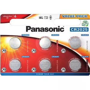 Panasonic Lithium Coin CR2025  6 bucati