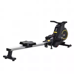 HomCom Aparat de Vaslit Magnetic Pliabile cu Rola pe 8 nivele de Rezistenta si Monitor 185x58x57cm