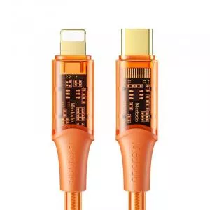 Mcdodo Cablu Amber Series Fast Charging Type-C la Lightning ,36W, 1,2m Orange