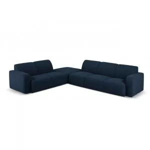 Micadoni Coltar stanga 6 locuri, Molino-101, 315x250x72 cm, tesatura boucle, albastru inchis