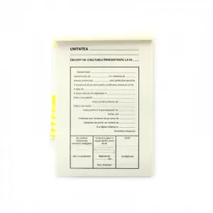 GoldPaper Decont de cheltuieli, format A5, orientare portret, 100 file