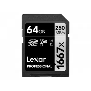 Lexar 64GB SDXC CLS10 UHS-II LSD64GCB1667