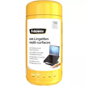 Fellowes 100 Multi-Purpose Cleaning Wipes 8562801