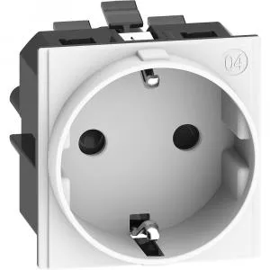 BTicino Priza schuko borne automate 2M Living Now alb KW4141A