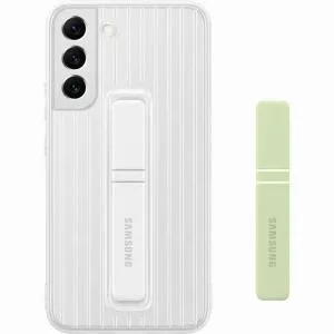 Samsung Husa Galaxy S22+ S906 Protective Standing Cover White