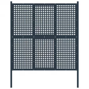 vidaXL Poartă de gard, antracit, 177x250 cm, oțel 146408
