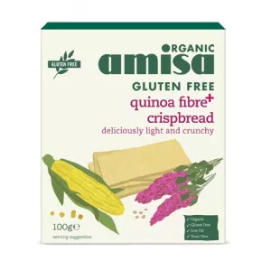 Amisa Organic Crispbread (painici) cu quinoa Fibre Plus fara gluten bio 100g