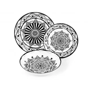 Excelsa Set de masa 18 piese Boheme Noir