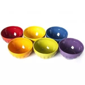 Excelsa Set 6 boluri Rainbow 550 ml