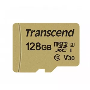 Transcend 128GB UHS-I U3 microSD with Adapter TS128GUSD500S