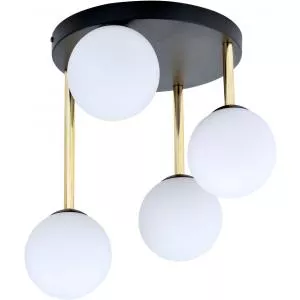 EMIBIG Dolce lampă de tavan 4x10 W negru-lapte 1260/4