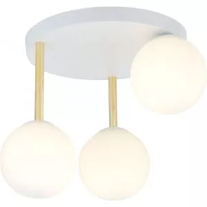 EMIBIG Dolce lampă de tavan 3x10 W alb-lapte 1261/3