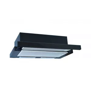 Pyramis Silver Sliding Full Black Glass, 1350659913