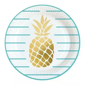 Amscan Farfurii ananas 23 cm