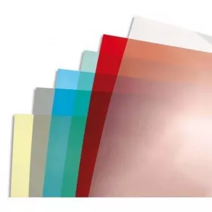 EVOffice Coperti plastic rosu transparent A4 200 mic. 100 coli/top