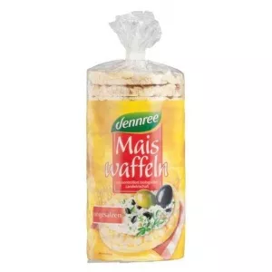 dennree Vafe Din Porumb Expandat Fara Sare, Fara Gluten Ecologice/Bio 120g