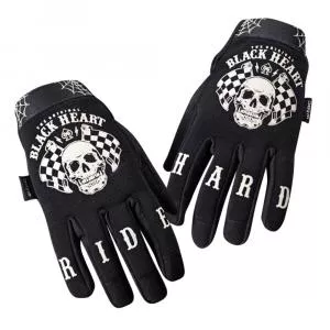 W-Tec Manusi moto Black Heart Restarter-Negru