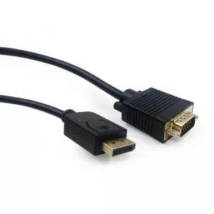 Gembird DisplayPort to VGA adapter cable, black, 1.8 m CCP-DPM-VGAM-6