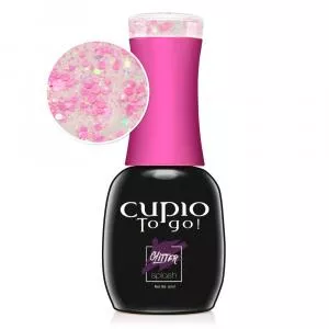 Cupio Oja semipermanenta To Go! Glitter Splash - Pink Madness 15 ml