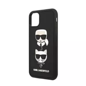 Karl Lagerfeld 3D Rubber Heads Kryt Pro Black pentru Apple iPhone 11 Pro Max 3700740476277