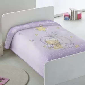 Piel SA Patura copii lila pufoasa cu ursulet