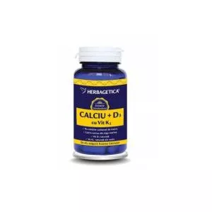 Herbagetica Calciu + d3 + vit k2 60cps