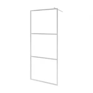 vidaXL Paravan de duș walk-in, 115 x 195 cm, sticlă ESG mată 146648
