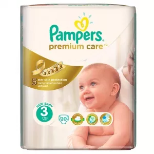 Pampers Premium Care 3 Midi Small Pack, 20 bucati