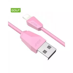 Golf USB Ligtning iPhone Diamond Sync 1m 2A Cablu roz GC-27i PINK