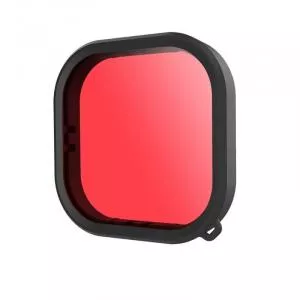 Telesin Filtru lentila waterproof pentru camera video sport GoPro Hero9/10/11 Black, Negru/Rosu FLT-905