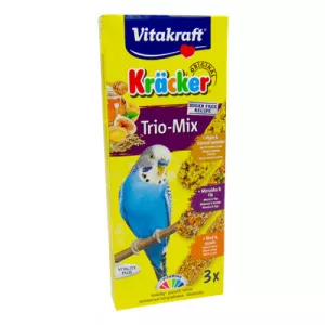 Vitakraft Baton triplu cu miere-ouă-fructe pentru papagali 3 buc.