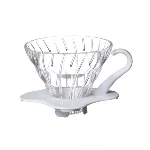 Hario Coffee Dripper Glass V60 TIP-02 White