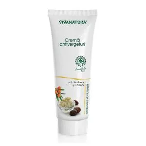VivaNatura Crema Antivergeturi cu Unt de Shea si Catina 250ml