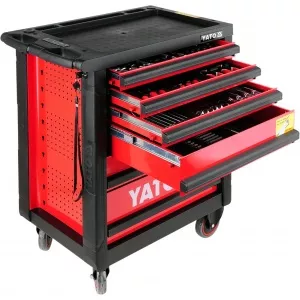 YATO Dulap cu scule profesional echipat complet cu 6 sertare 177 piese   YT-55300