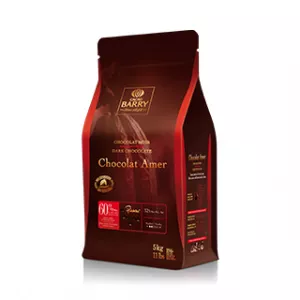Cacao Barry Ciocolata Neagra PREMIUM CHOCOLAT AMER 60%, 5 kg