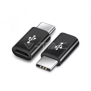 V-TAC Micro USB >SB Tip C Negru