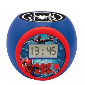 Lexibook Ceas desteptator cu proiector, Spider-Man