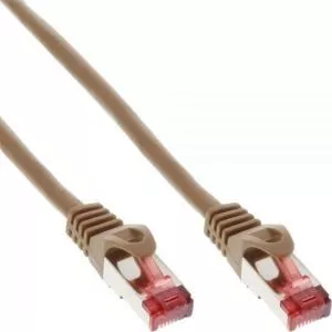 InLine Cablu Cablu de retea RJ-45 0,5M Cat.6 250MHz maro (76450K)