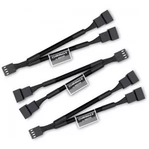 Noctua Tip cablu Y, 4 pin, 3 piese, negru (NA-SYC1.black)