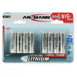 Ansmann 4+4 Lithium AA Litiu 1.5V