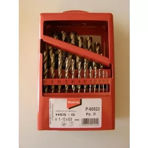 MAKITA Set 25 Burghie pentru Metal HSS-G 1-13 mm