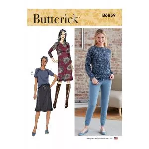 Butterick Tipar rochie, bluza, fusta si pantaloni, incretite B6859