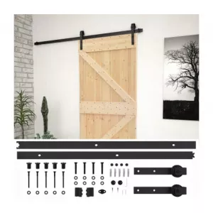 vidaXL Ușă glisantă cu set feronerie, 80 x 210 cm, lemn masiv de pin 3057492