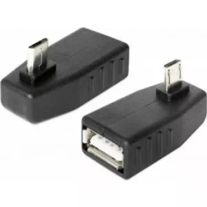Delock USB micro-B male > USB 2.0-A female OTG 270° angled 65473