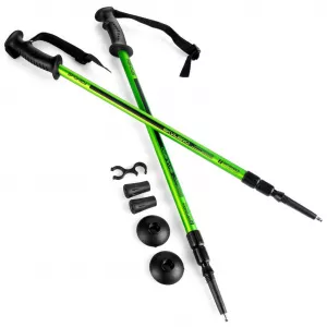 Spokey Bete trekking Eqvilibro, 3 segmente, 105-135 cm, verzi