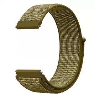 Very Dream Curea material textil, compatibila Samsung Galaxy Watch Active, telescoape Quick Release, Tan Brown