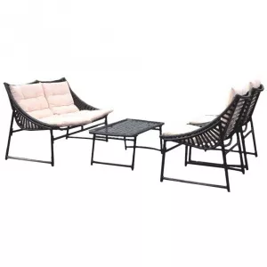Heinner Set Sydney NK113, 4 piese, Negru/Crem