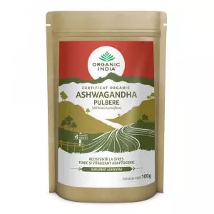 Organic India Ashwagandha radacina pulbere 100g