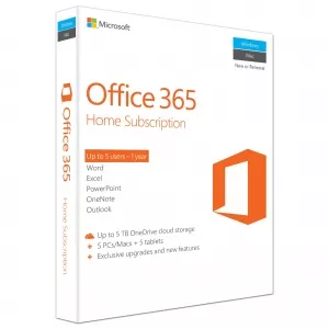 Microsoft Office 365 Home Premium, Engleza, 1 an 6GQ-00684