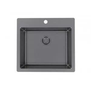 Alveus Chiuveta bucatarie inox culoare antracit Pure 70